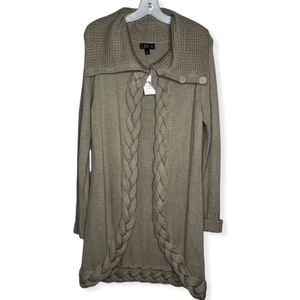 One A Tan Cardigan Sweater‎ nwt